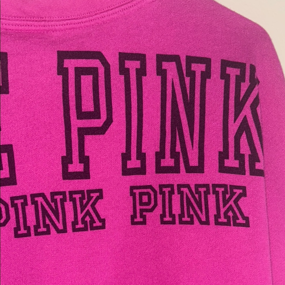 1. PINK Victoria's Secret Fuchsia/Pink Sweatshirt - Picture 4 of 6